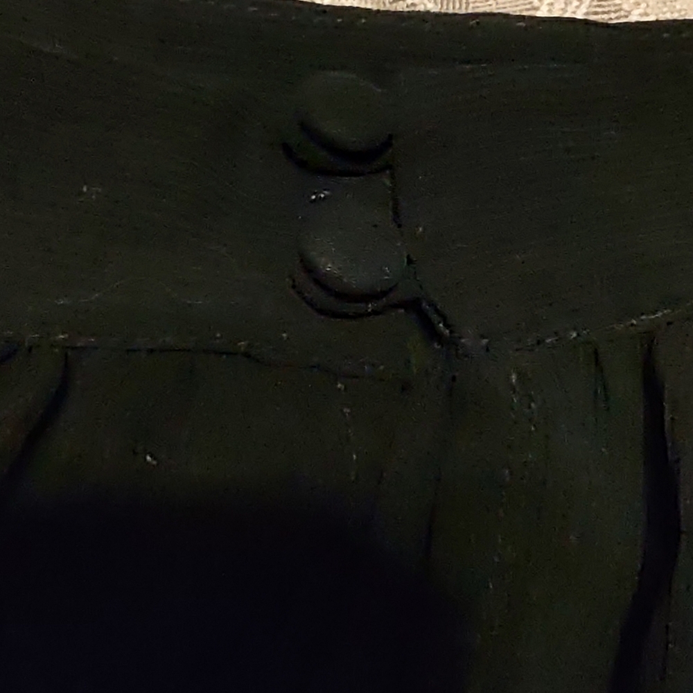 🐈⬛ Divine VS Vintage Victorian Inspired Black Sheer Crepe & Lace Blouse - L - Picture 3 of 15